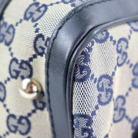 GUCCI Monogram Vintage Web Small Boston - Picture 14 of 16